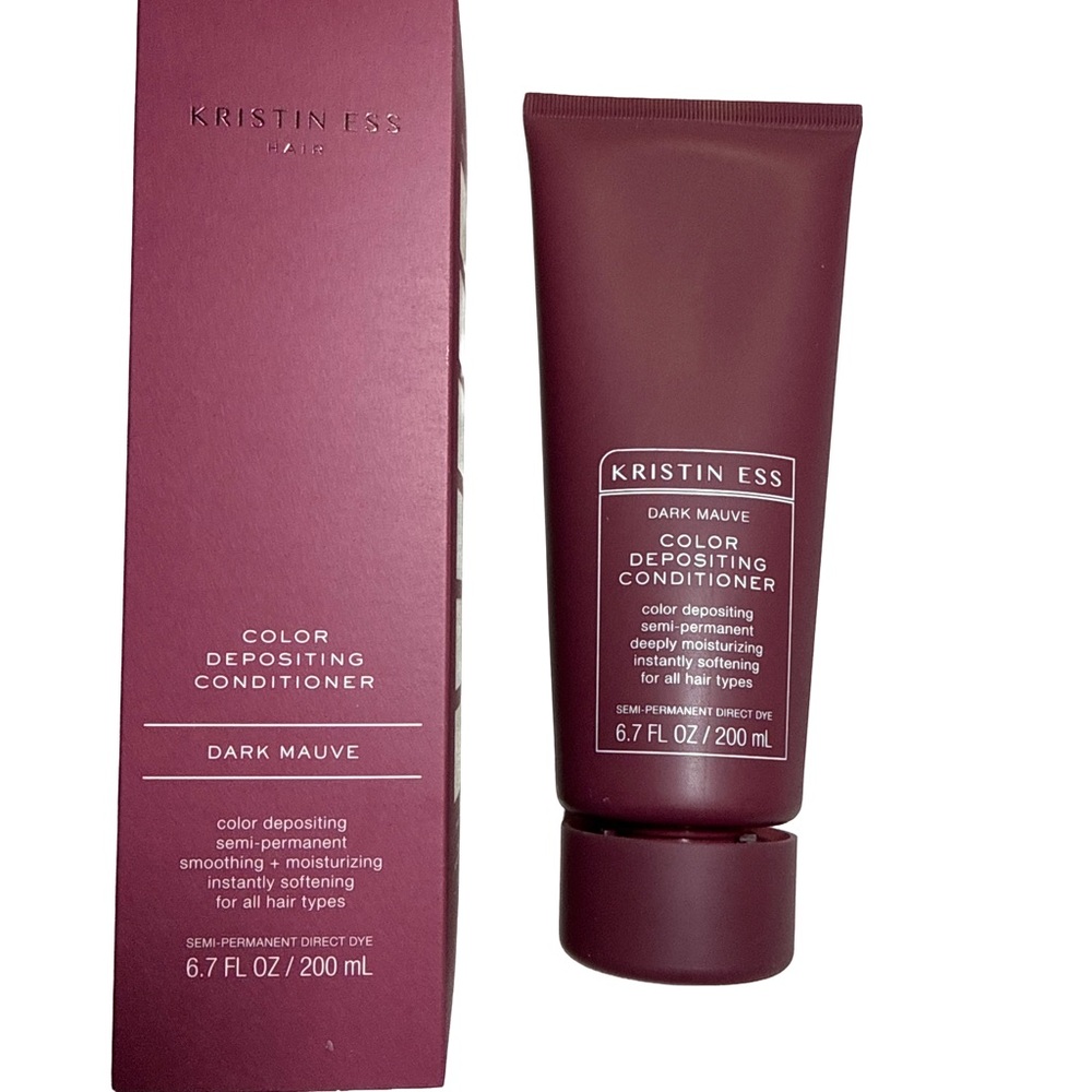 KRISTIN ESS Dark Mauve Color Depositing Conditioner (Lot of 2 6.7oz each)